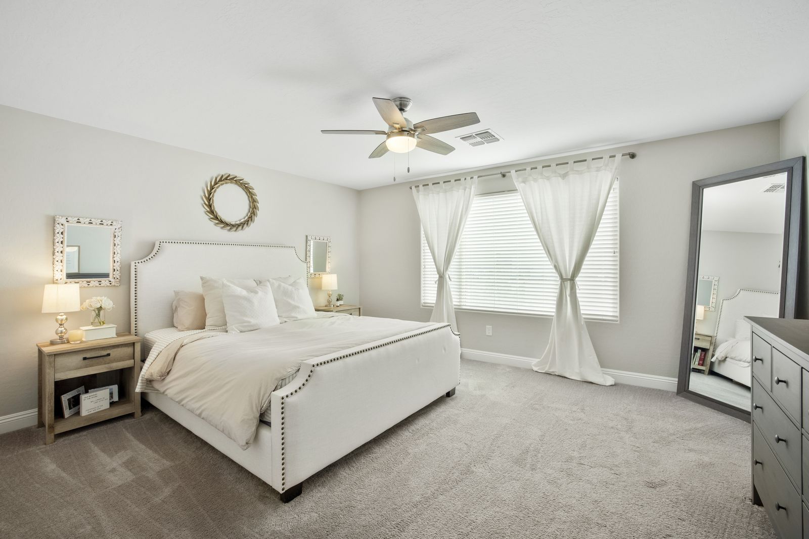 Primary bedroom, 15 feet 8 inches by 16 feet 6 inches.
